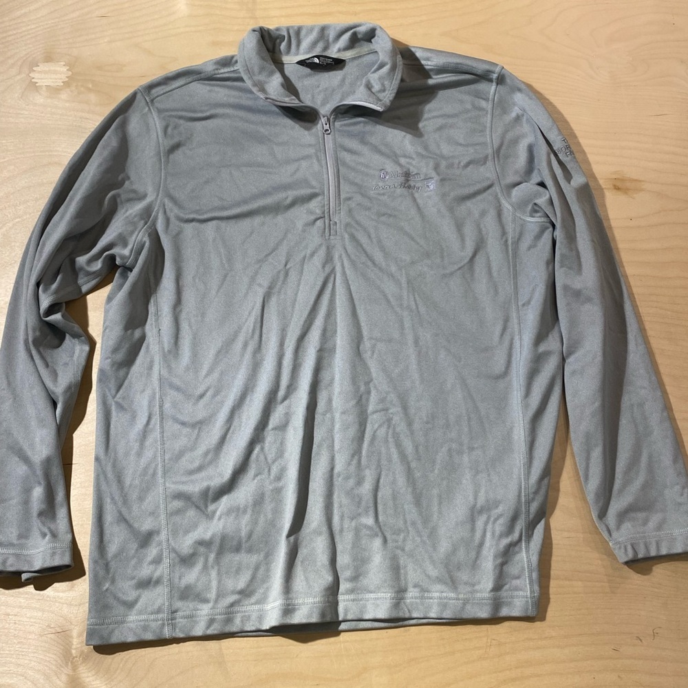 North Face Gray Quarter-Zip Pullover XL (HA)